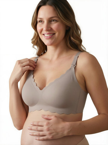 Sujetador de lactancia push-up con estampado floral